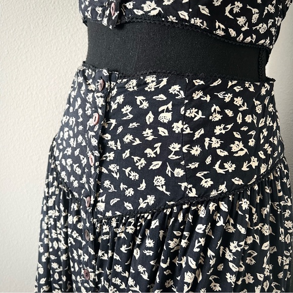 EXC • Free People Easy To Love Set in Black Floral • - Picture 5 of 12